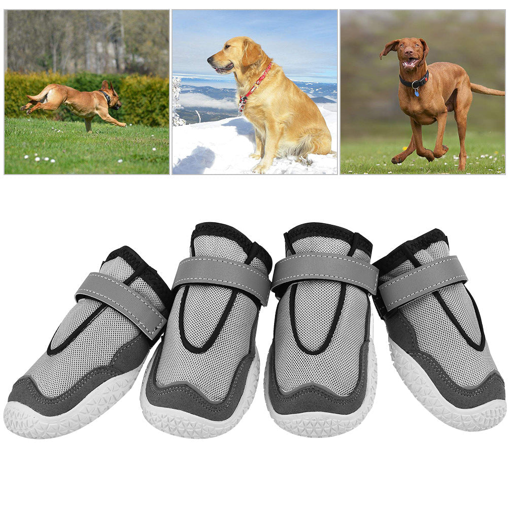 Breathable & Wear-Resistant Dog Shoes | Reflective Safety Boots for Large Dogs