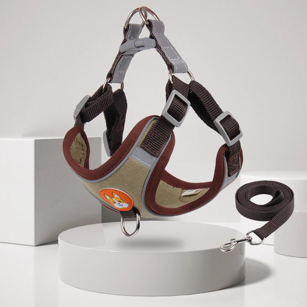No-Pull Dog Harness & Leash Set | Reflective, Adjustable Vest for Small Dogs | S–XL