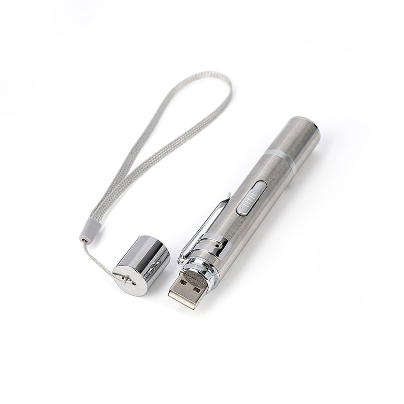 USB Rechargeable Laser Pointer Cat Toy | 5 Light Modes | Indoor & Outdoor Pet Chaser
