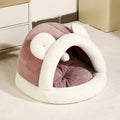 Self-Warming Pet Tent Cave Bed | Cozy Cat Hut & Dog Sleeping Bed | 4 Colors, 2 Sizes