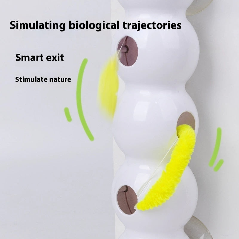 Smart Interactive Cat Toy | Motion-Activated Moving Tail Wand | USB Rechargeable