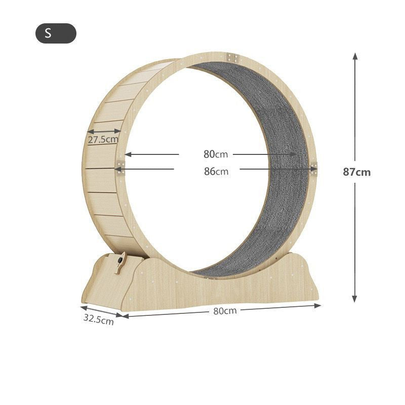 Silent Cat Exercise Wheel | Eco-Friendly Running Treadmill for Cats – S, M, L, XL