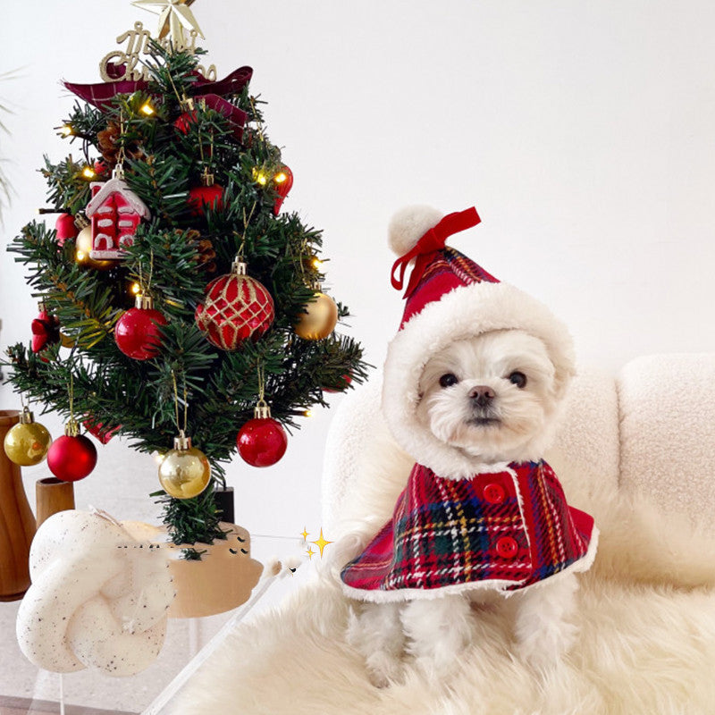 Pet Christmas Cloak | Festive Holiday Dog Costume for Small to XL Dogs