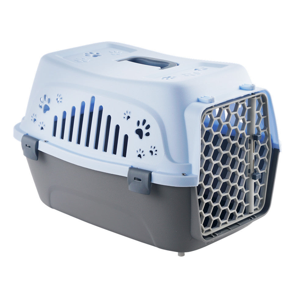 Hard-Shell Pet Carrier Crate — Airline-Style Travel Box for Cats & Small Dogs